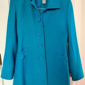 Tulle Vibrant Blue Pea Coat